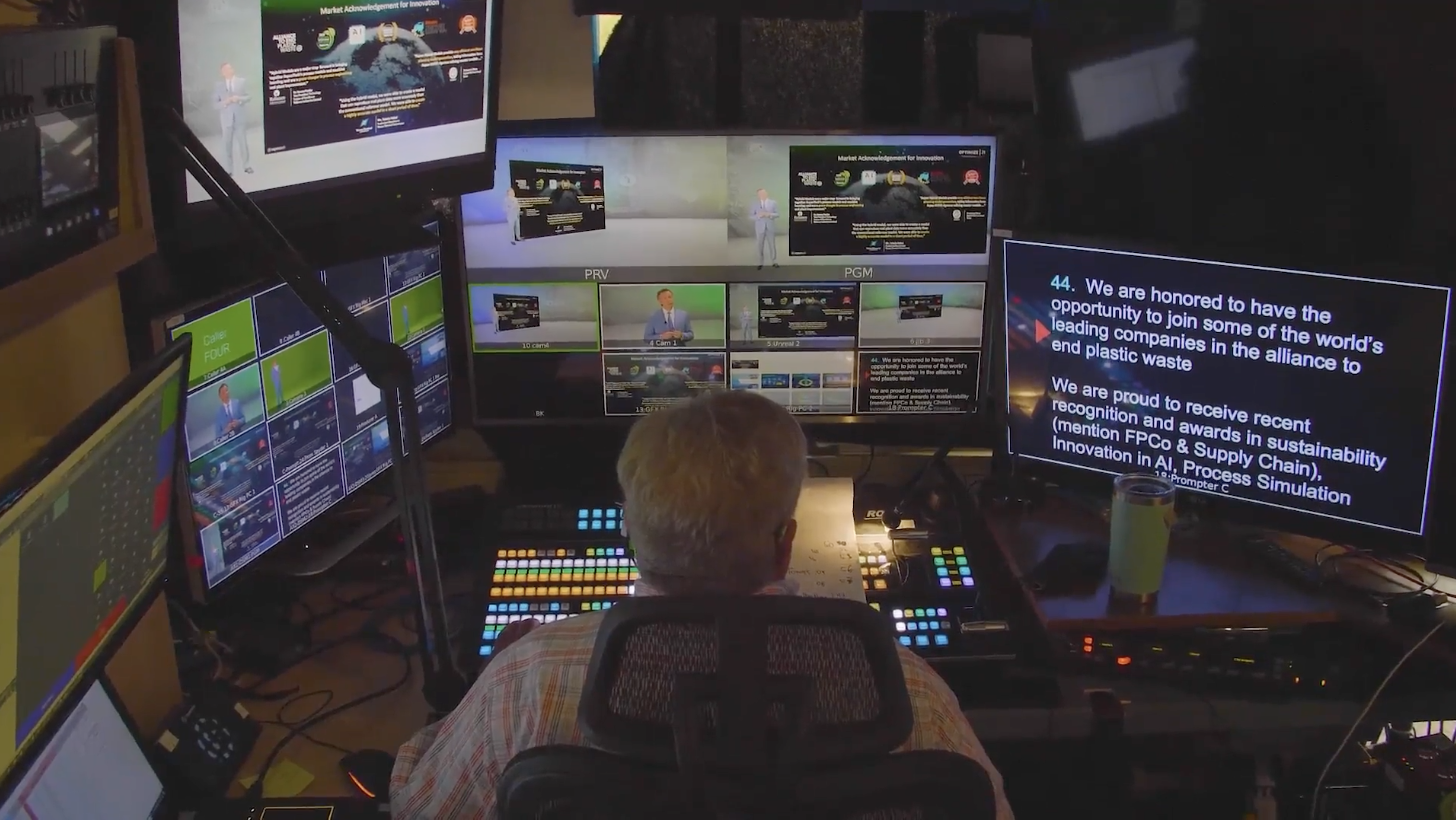 media technician at mixing board - OVATION Events in Nashville, TN and Dedham, MA